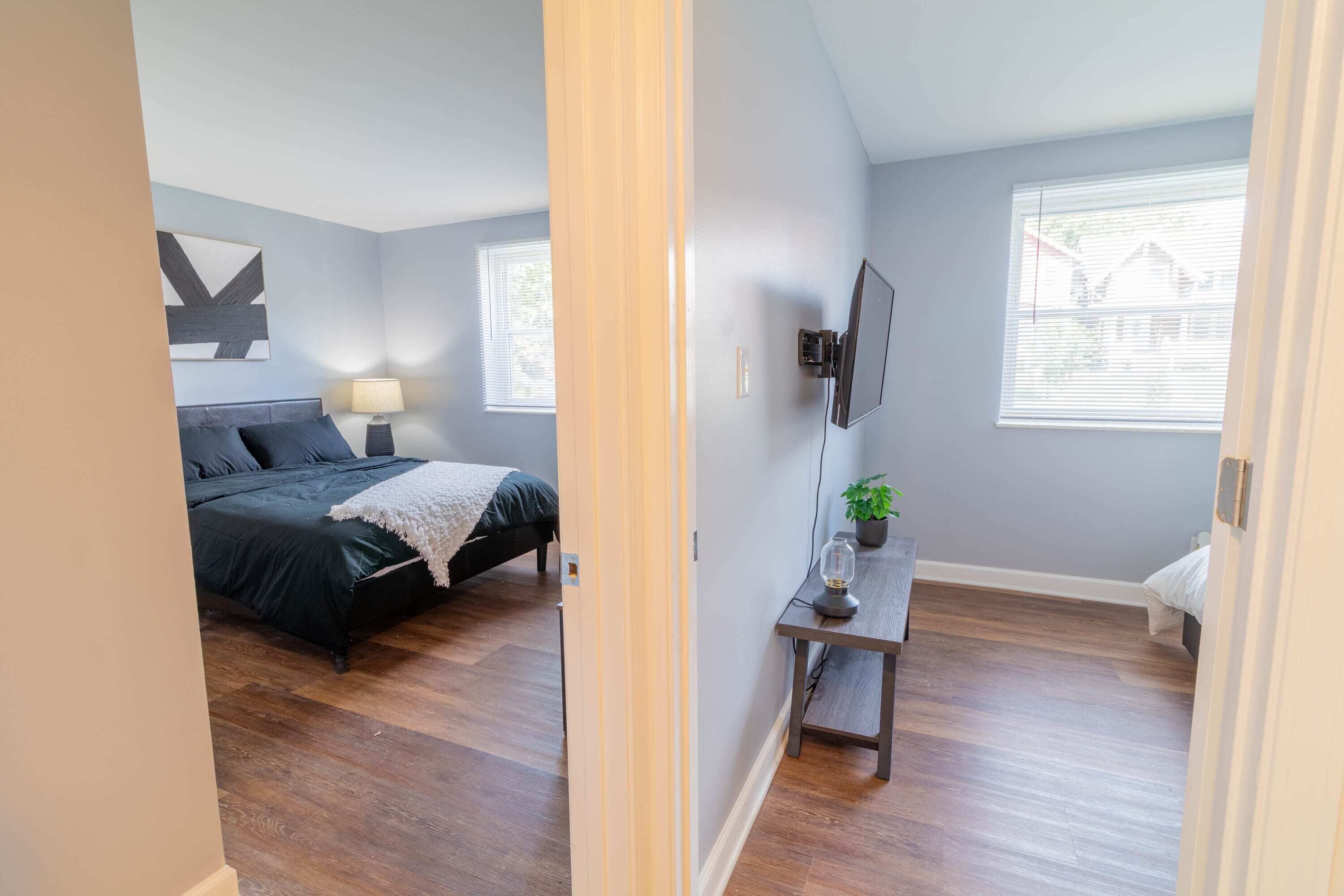 2 室のベッドルーム、WiFi、ベッド  シーツ