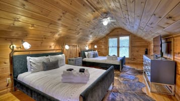 4 bedrooms, iron/ironing board, travel crib, WiFi