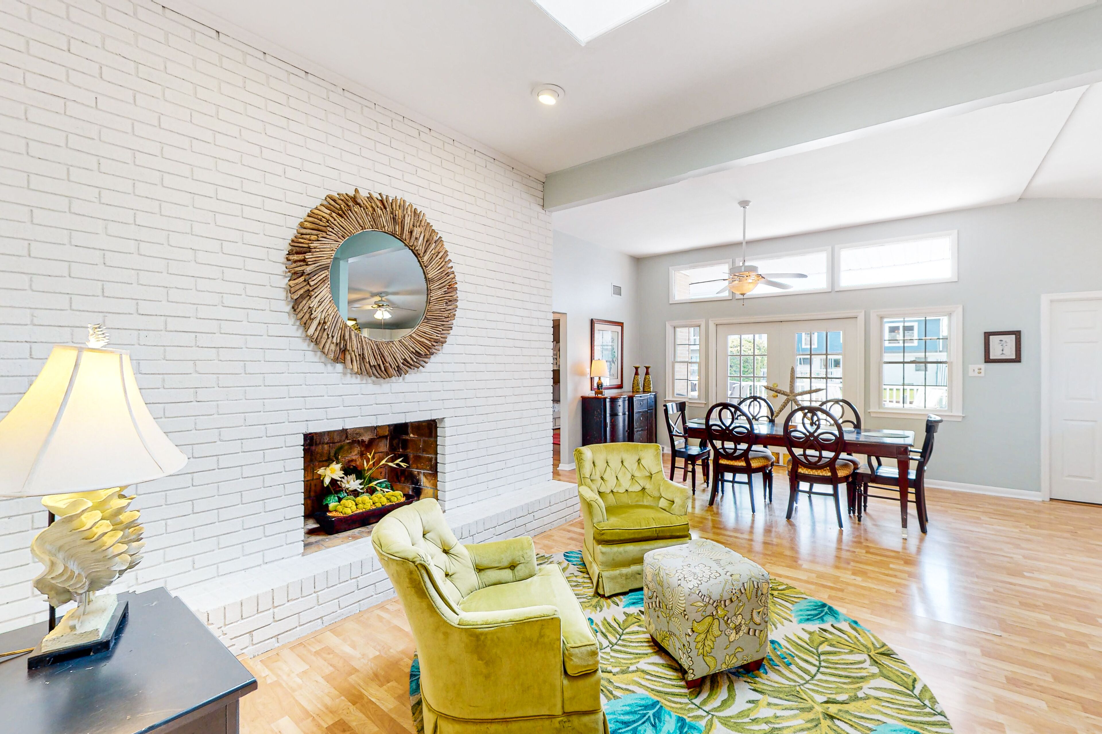 Waterfront beauty with a deck, grill, washer/dryer, and AC - central location