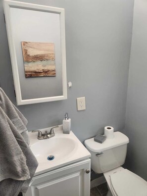 Towels, soap, shampoo