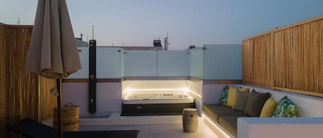 Suite, hidromasaje | Terraza o patio