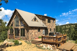 Exterior - Secluded home on 5 acres with great mountain views, decks, wood stove & W/D (Florissant)
