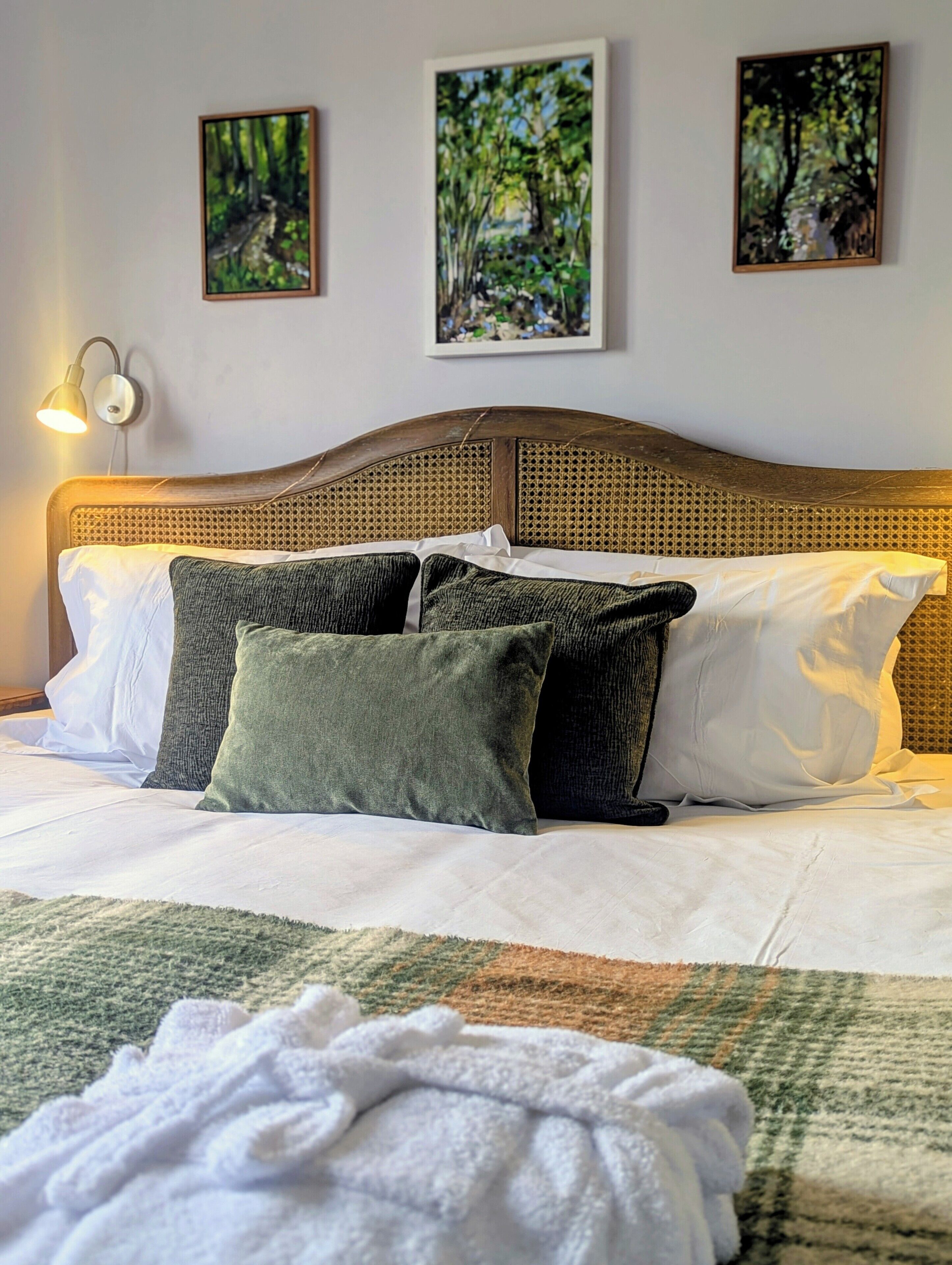 Premium bedding, memory foam beds, individually decorated, soundproofing