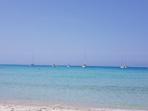 Vlak bij het strand