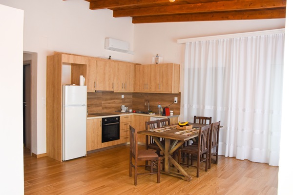 kitchen - dining room - living room