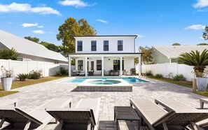 A heated pool