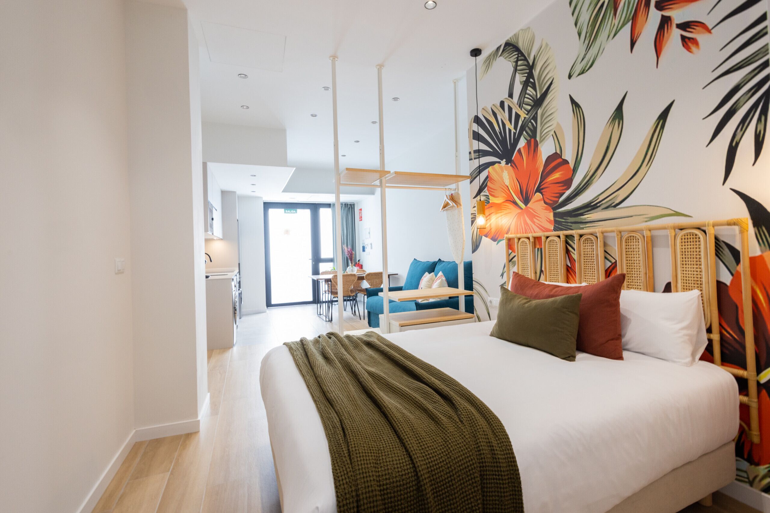 1 dormitori, planxa i posts de planxar, wifi gratuïta i roba de llit 