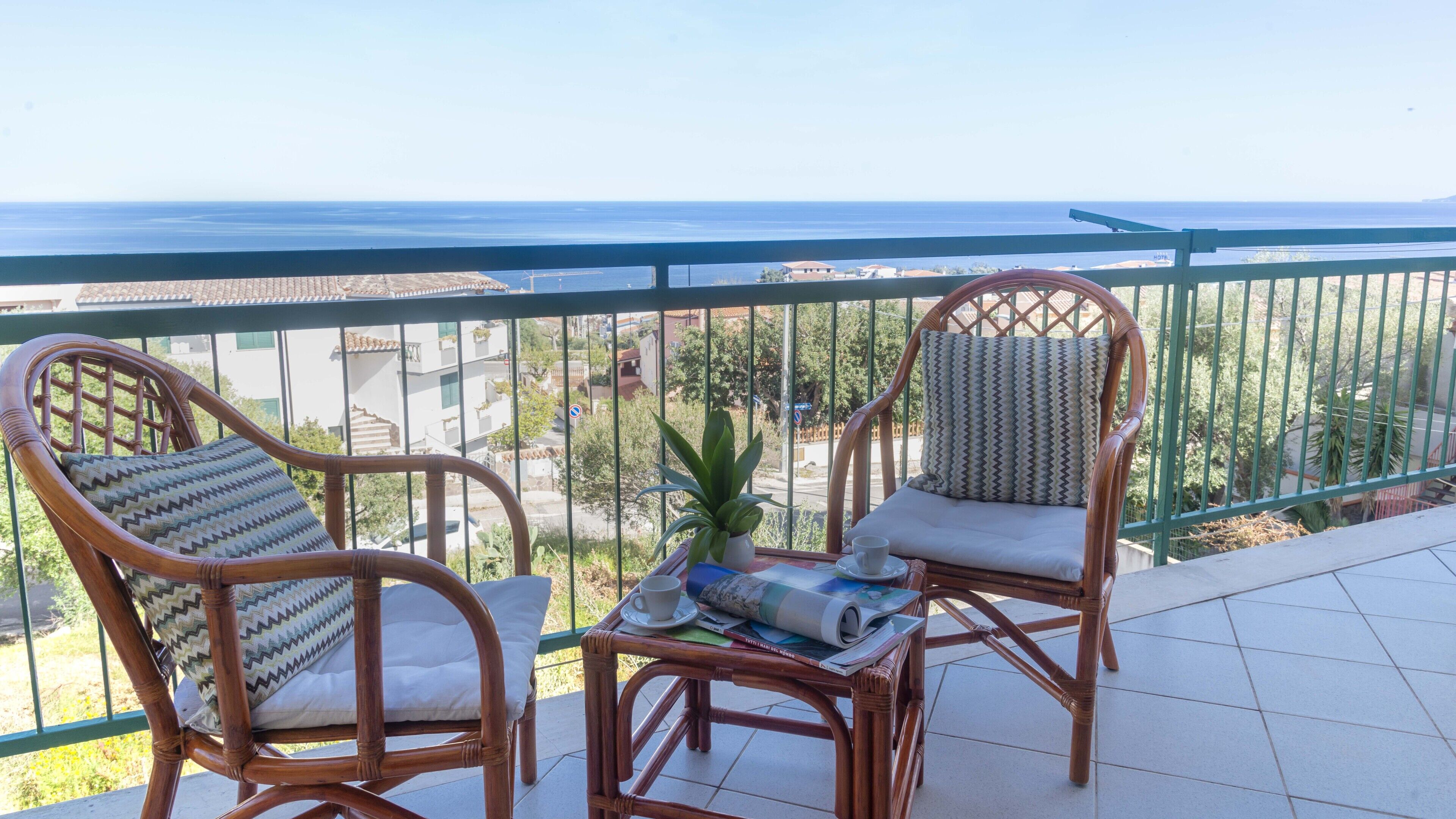 Sea view balcony - Two Bedroom Apartment, Sleeps 5