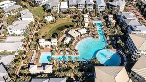 Pool Overview on Property - Seaside Sunrise Cottage (Panama City Beach)