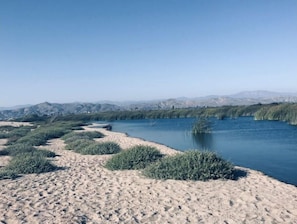 A river with sandy banks and sparse vegetation. - Romantic Coastal Private Room is located 10 minutes from all sightseeing places (Oxnard)