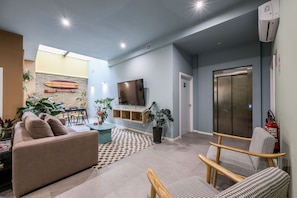 Living area - NEW studio near to the beach 3B (Valencia)