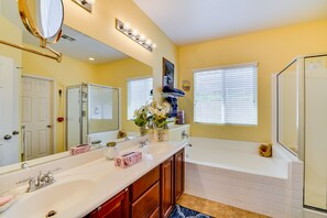 Hair dryer, towels