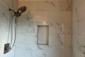 Shower, hair dryer, towels, soap - GORGEOUS RENTAL!  Paradise In Old Time Florida at "The Dew Drop Ian" (Bokeelia)