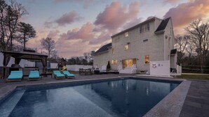 Piscine extérieure, piscine chauffée