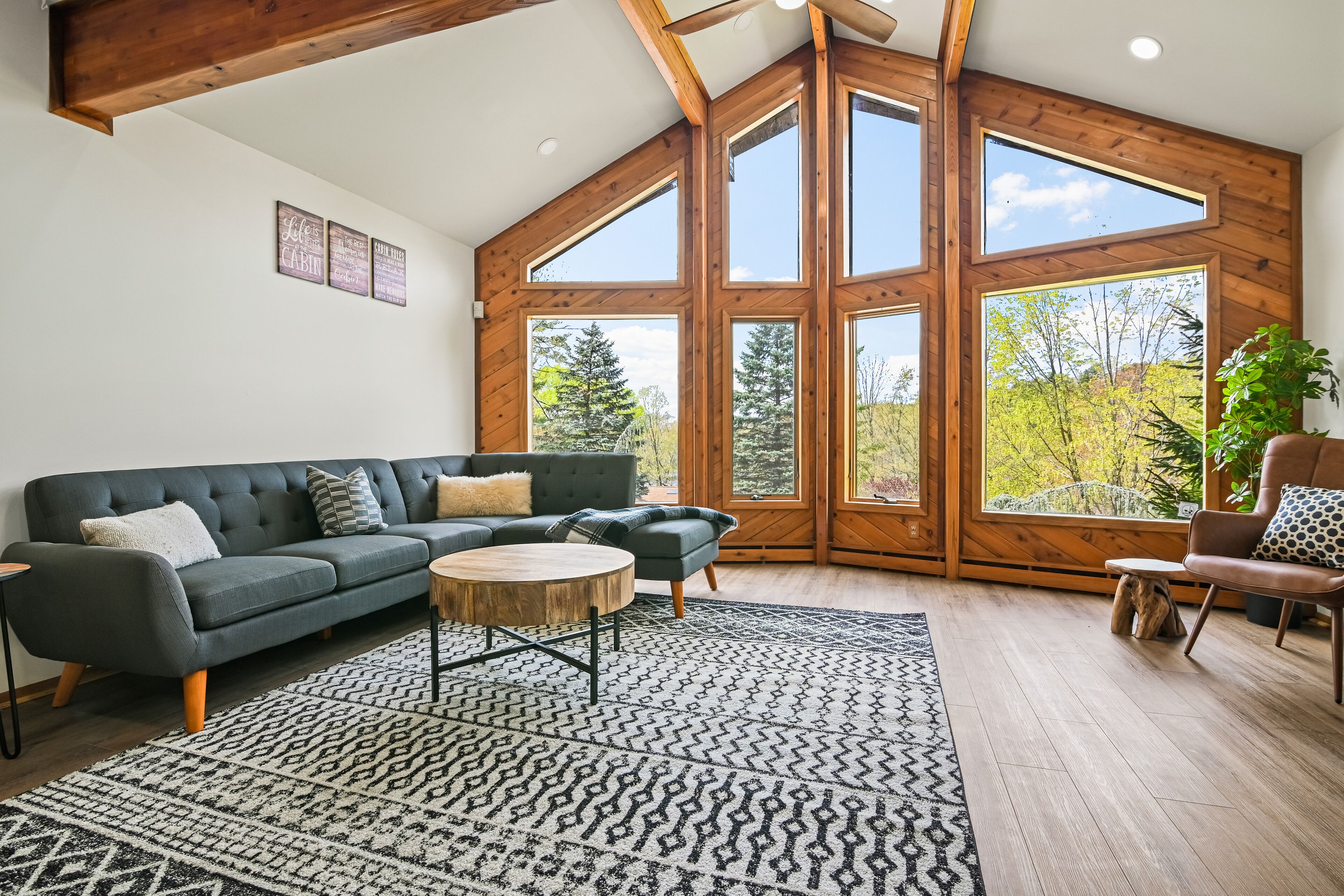 Dog-friendly home with pools, tennis, game room, pool table, firepit, fireplace