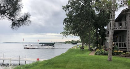 The Point on Gull Lake – Unit 2: 2BR Lakeside w/ Patio, Dock & Garage