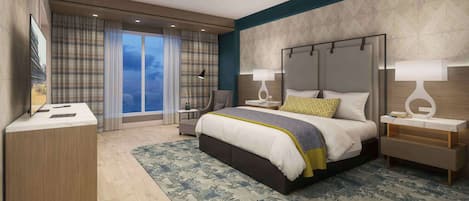 1 bedroom, premium bedding, in-room safe, desk