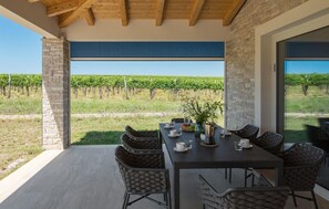 Outdoor dining - 3 bedroom cozy home in Buje (Buje)