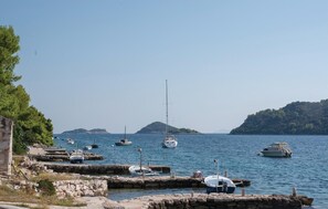 Enjoy serene harbor views from the comfort of your accommodation.