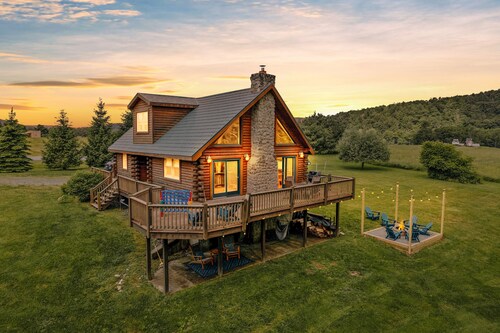 Waterfront West Branch Delaware River cabin. Fly fishing, fire pit, game rm