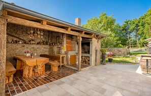 Outdoor dining - 3 bedroom awesome home in Jurdani (Jurdani)