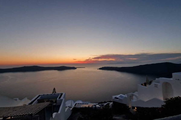 Blick von der Unterkunft