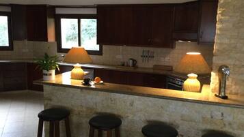 Villa, Multiple Beds | Private kitchen | Fridge, microwave, oven, stovetop