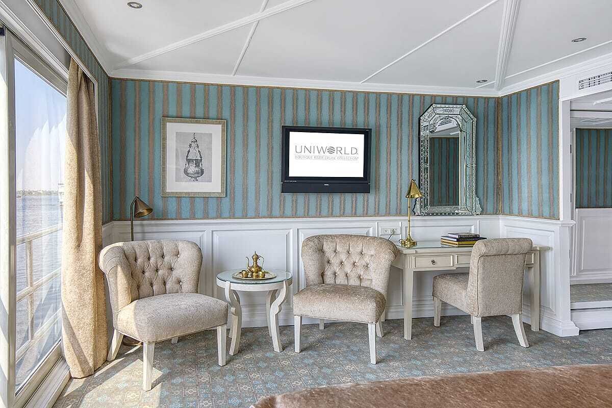 deluxe twin room, balcony, river view | terrace/patio