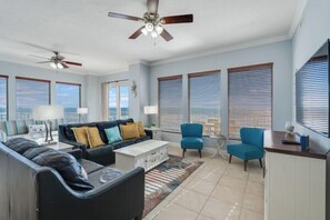 TV - Wake Up to the Waves | Pet-Friendly Beachfront Condo 3 Bedroom (Panama City Beach)