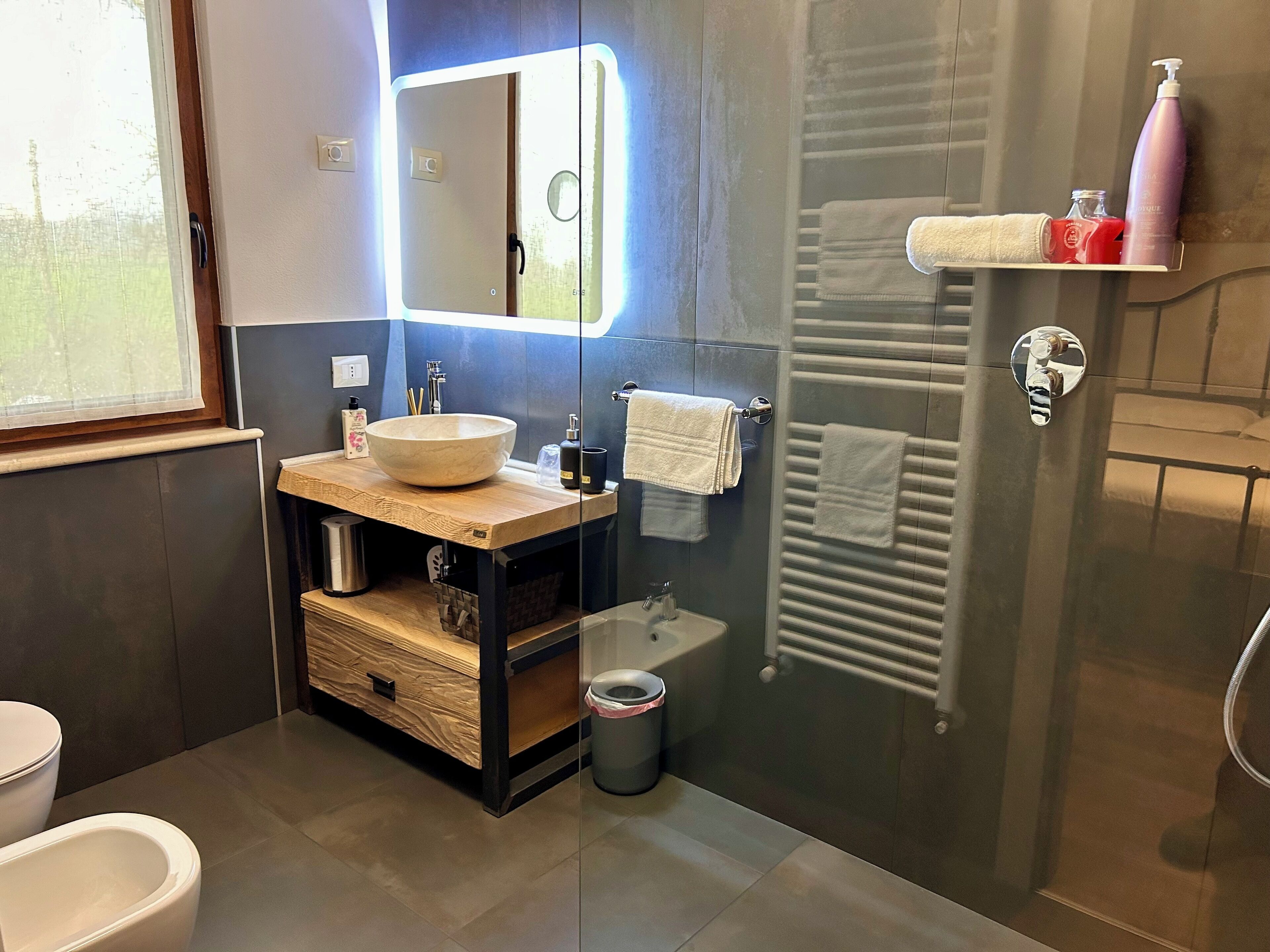 Camera Deluxe, non fumatori, bagno in camera | Bagno | Doccia, set di cortesia gratuito, asciugacapelli, bidet