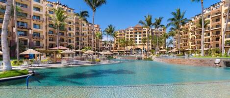 Et oppvarmet basseng