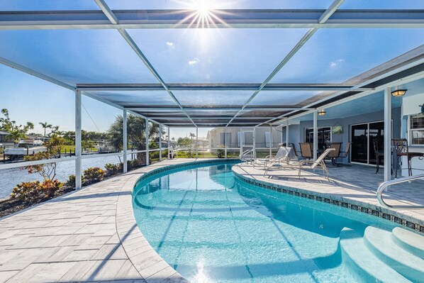 Una piscina climatizada