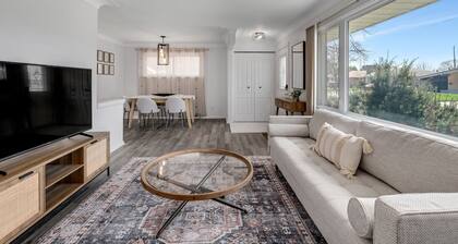 Modern 2BR with Remote Workspace, Patio, BBQ & Gym