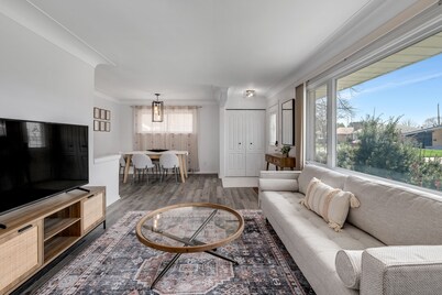 Modern 2BR with Remote Workspace, Patio, BBQ & Gym