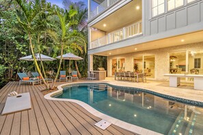 Una piscina riscaldata