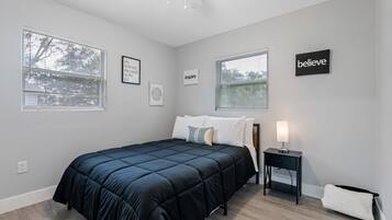 2 sovrum, strykjärn/strykbräda, resesäng och wi-fi