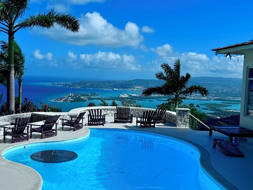 Tropical Hilltop Luxury Private Villa with Pool including Butler.