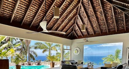 Tropical Hilltop Luxury Private Villa with Pool including Butler.