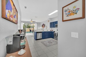 Family Townhome | Private kitchen | Espresso maker, coffee/tea maker