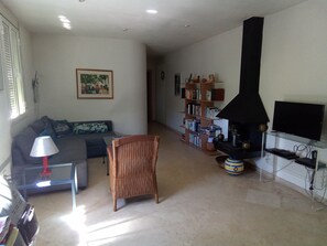 TV, fireplace, DVD player, stereo