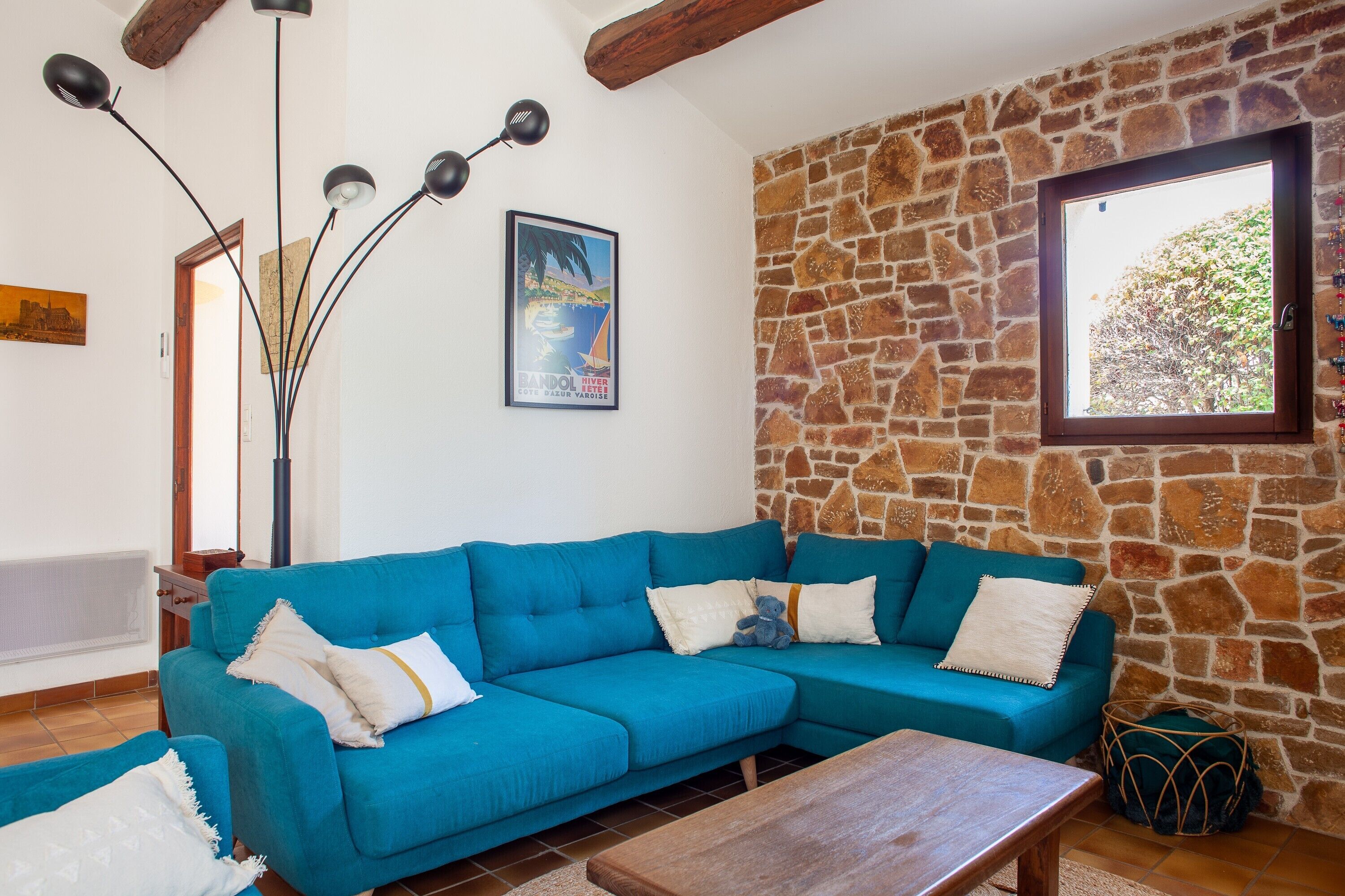 Fernseher, Kamin