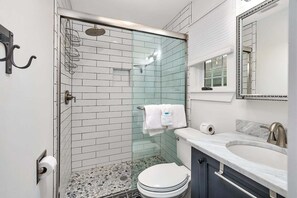 Shower, hair dryer
