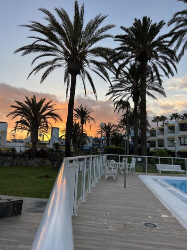 Ferienwohnung 'Las Flores5' mit Meer- und Strandblick, WLAN und Klimaanlage