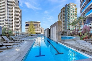 A heated pool