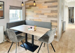 Dining - Astoria Caravan Pet Friendly Decking (Nr New Quay, Cardiganshire)