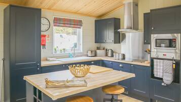 Fridge, oven, stovetop, toaster