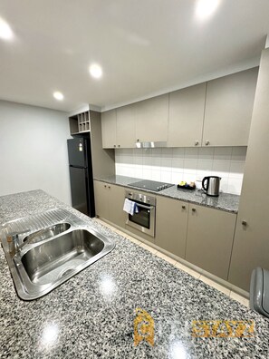 Microwave, oven, stovetop, dishwasher