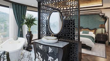 Royal Suite, 1 King Bed, Terrace, Ocean View | 1 bedroom, premium bedding, minibar, desk