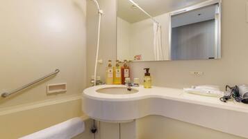 Hair dryer, towels