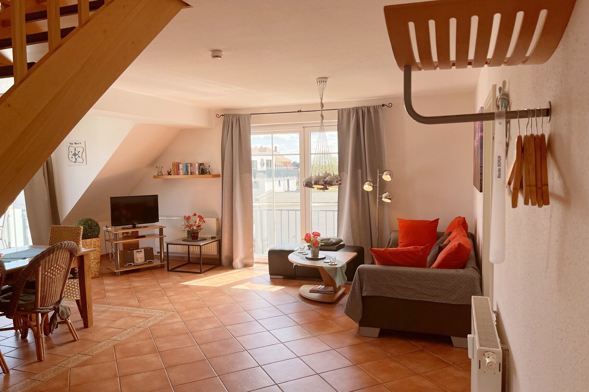 Exclusive maisonette holiday apartment on 95sqm, with sauna, for up to 4 people.